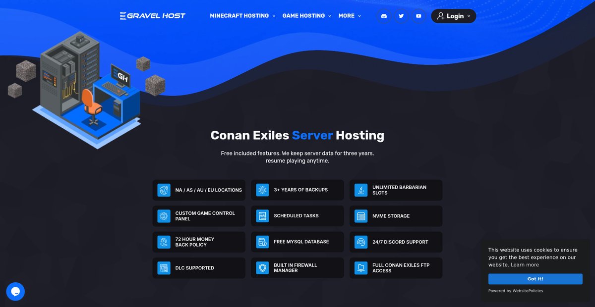 Conan Exiles Server Hosting Screenshot