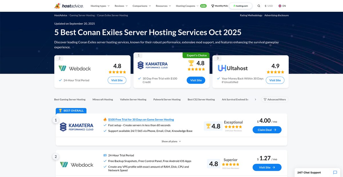 5 Best Conan Exiles Server Hosting Services Apr 2025 Screenshot