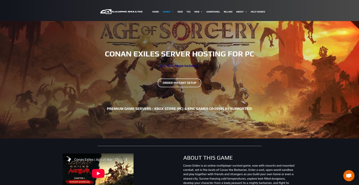 Conan Exiles Server Hosting, Rent a Conan Exiles Game Server Screenshot