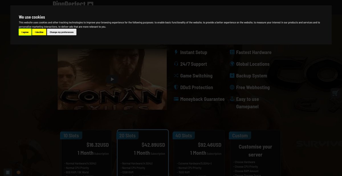 CONAN EXILES Game Server Hosting Screenshot