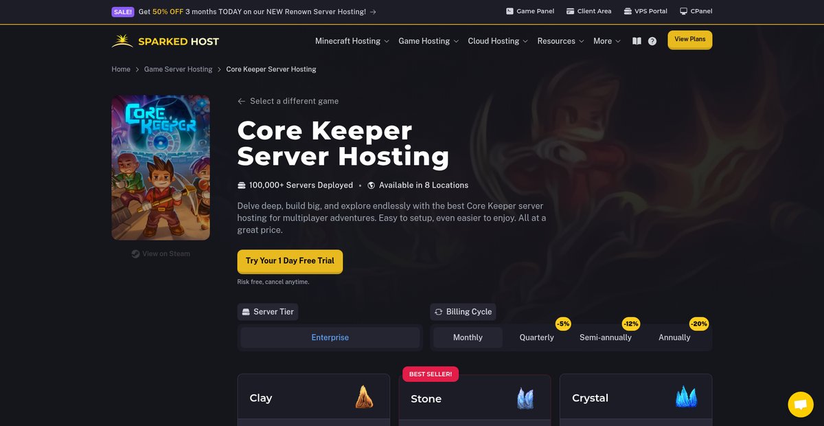 Core Keeper Server Hosting Screenshot