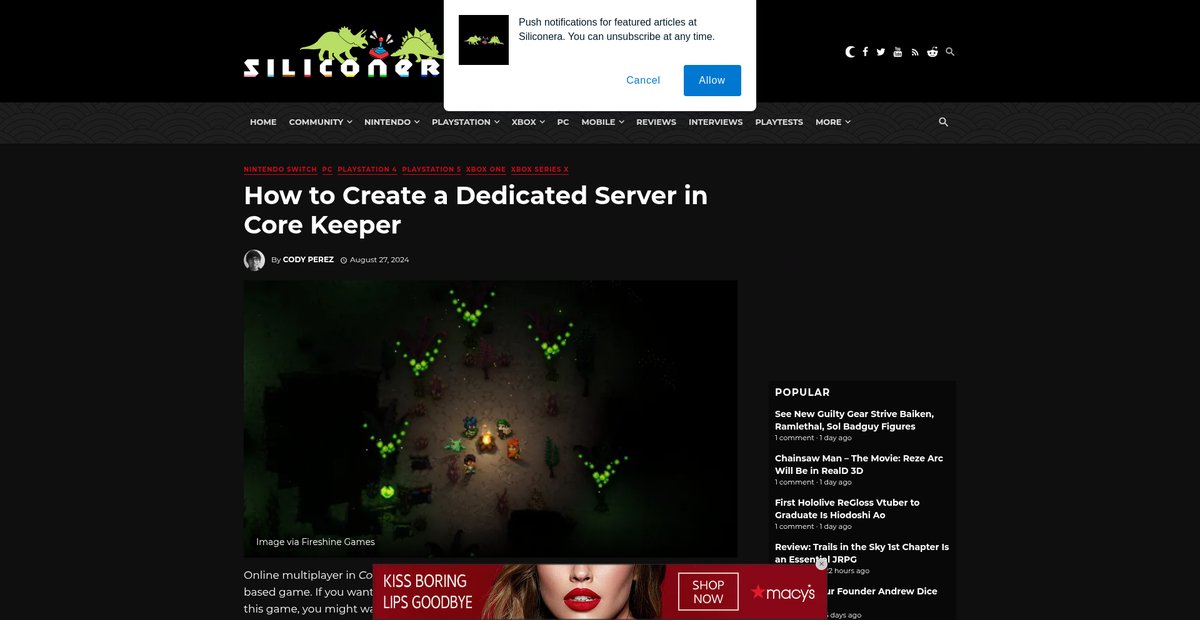 How to Create a Dedicated Server in Core Keeper Screenshot