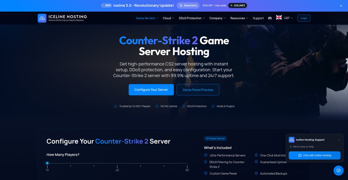 Counter Strike 2 (CS2) Server Hosting Screenshot