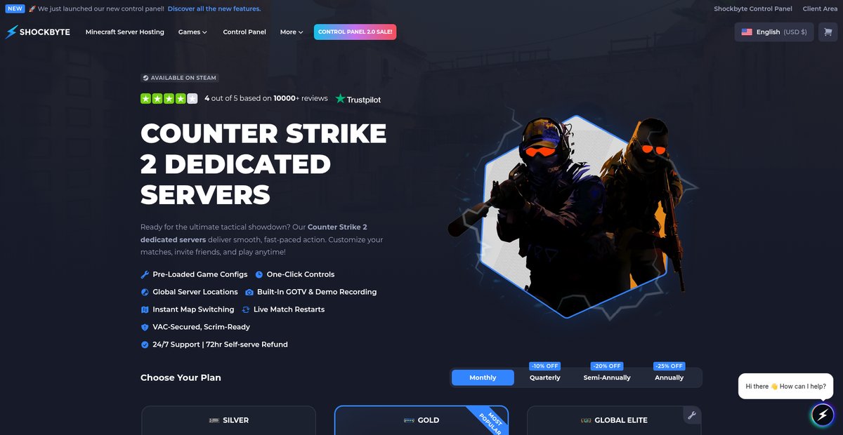 CS2 Dedicated Server Hosting Screenshot