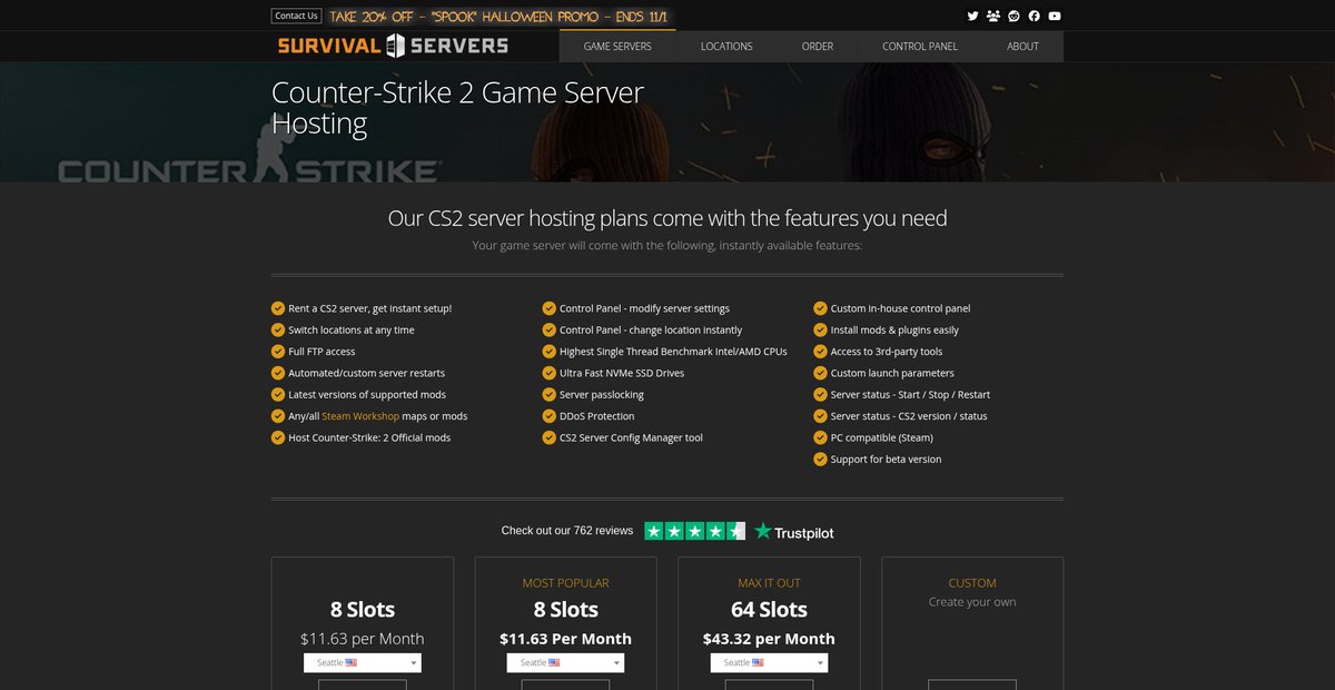Counter-Strike 2 (CS2) Game Server Hosting Screenshot