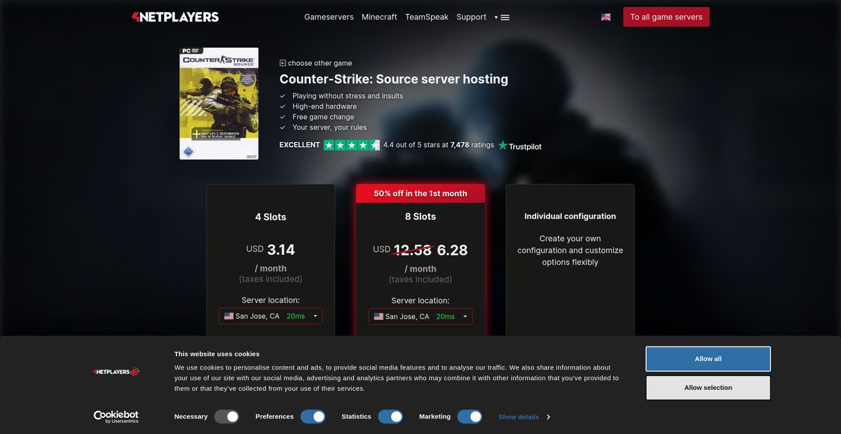Rent Counter-Strike: Source Server Screenshot