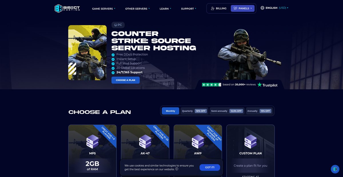 Counter-Strike: Source Server Hosting Screenshot