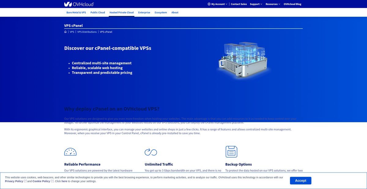 VPS cPanel Screenshot