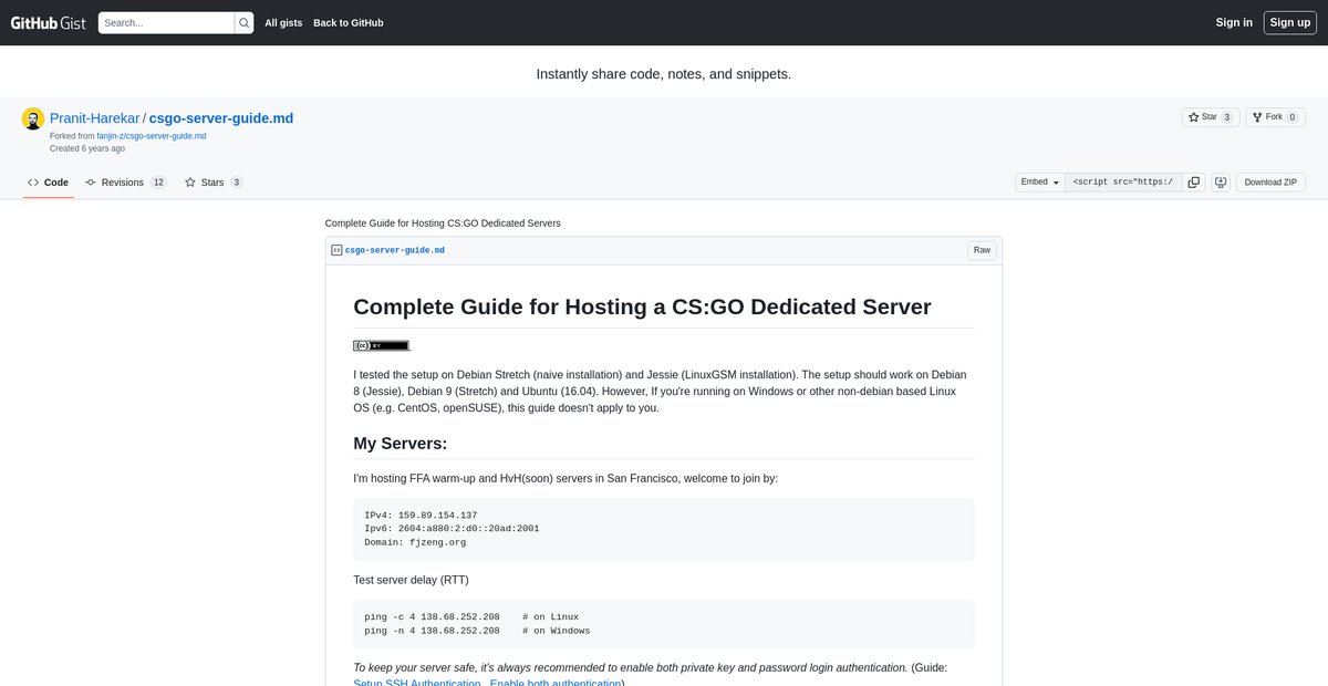 Complete Guide for Hosting CS:GO Dedicated Servers Screenshot