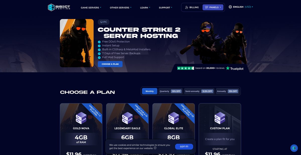 Counter-Strike 2 Dedicated Server Hosting Screenshot