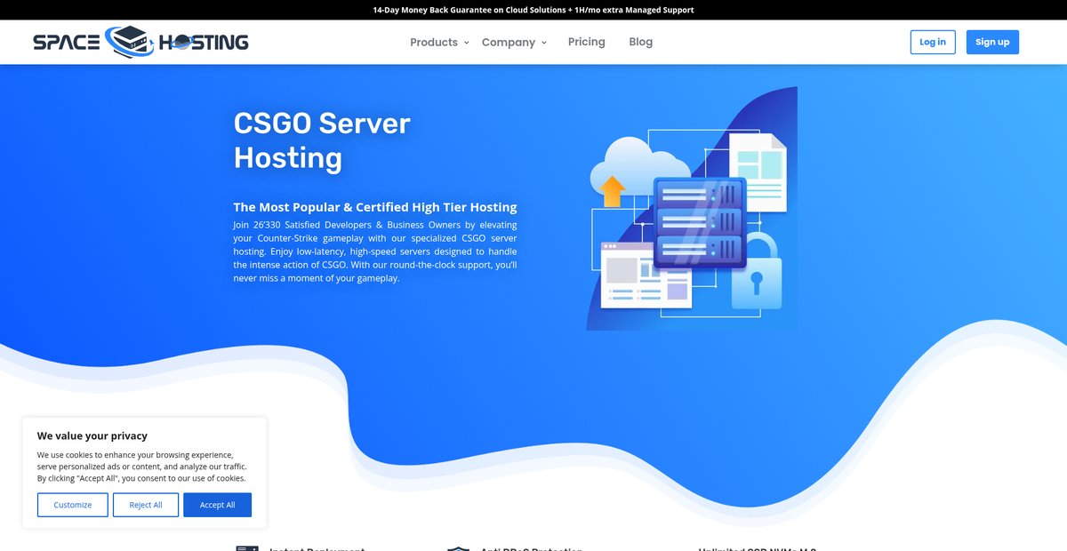CSGO Server Hosting Screenshot