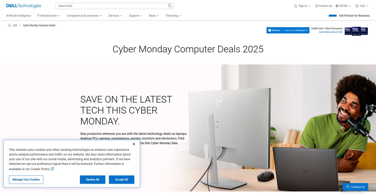 Cyber Monday Computer Deals 2025 Screenshot