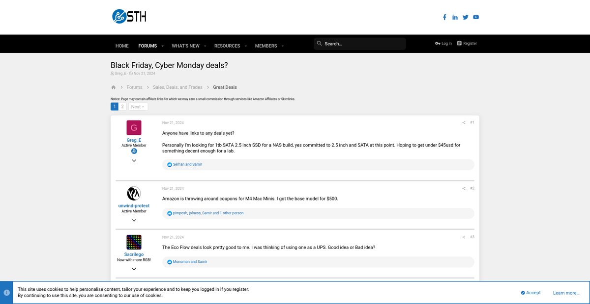 Black Friday, Cyber Monday deals? Screenshot