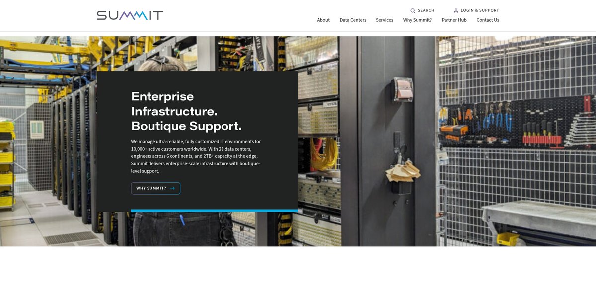 Summit | Cloud, Data Center, and IT Services Screenshot