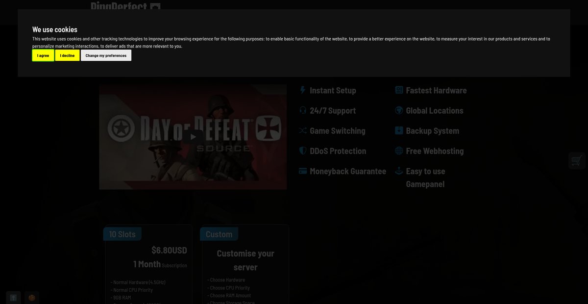 DAY OF DEFEAT SOURCE Game Server Hosting Screenshot