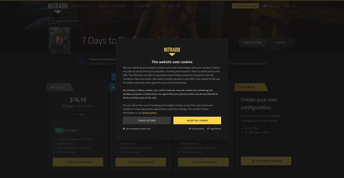 7 Days to Die Server Hosting Screenshot