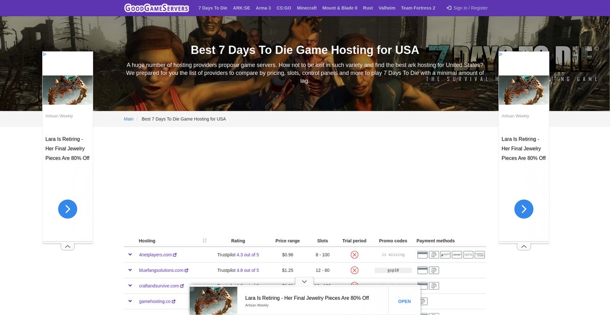 Best 7 Days To Die Game Hosting for USA Screenshot