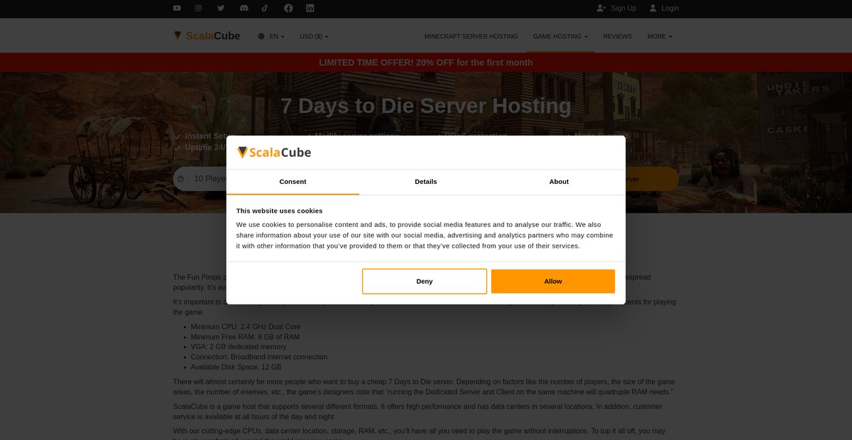 7 Days to Die Server Hosting Screenshot