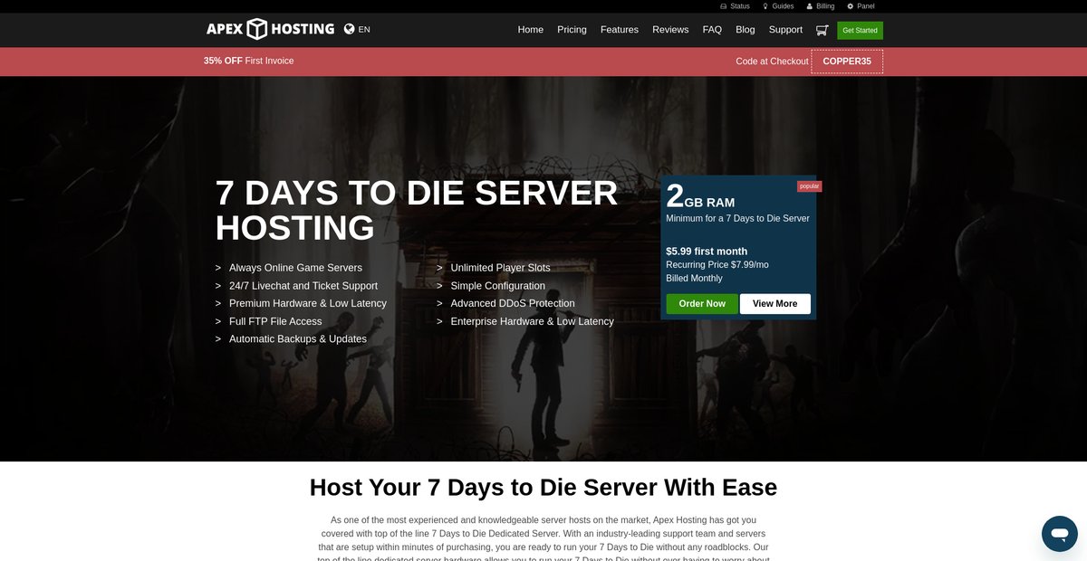 7 Days to Die Server Hosting Screenshot