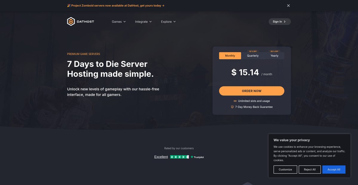 7 Days to Die Server Hosting Made Simple Screenshot