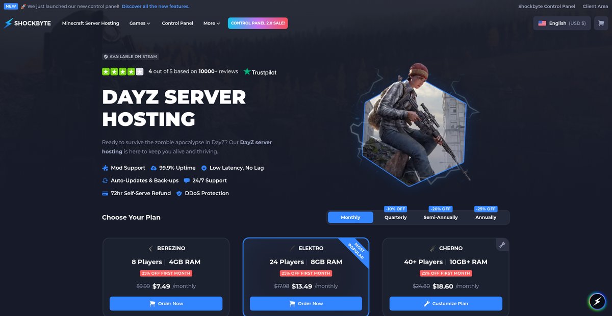 DayZ Server Hosting Screenshot