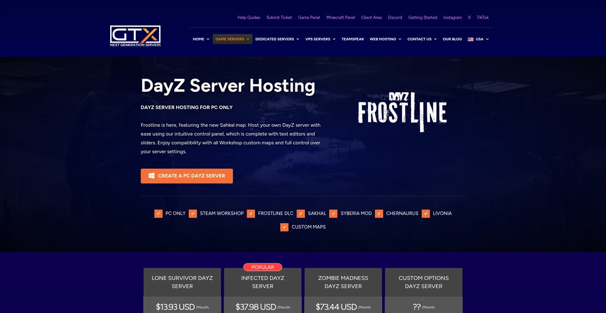DayZ Server Hosting In USA Screenshot