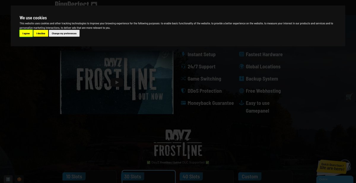 DayZ Game Server Hosting Screenshot