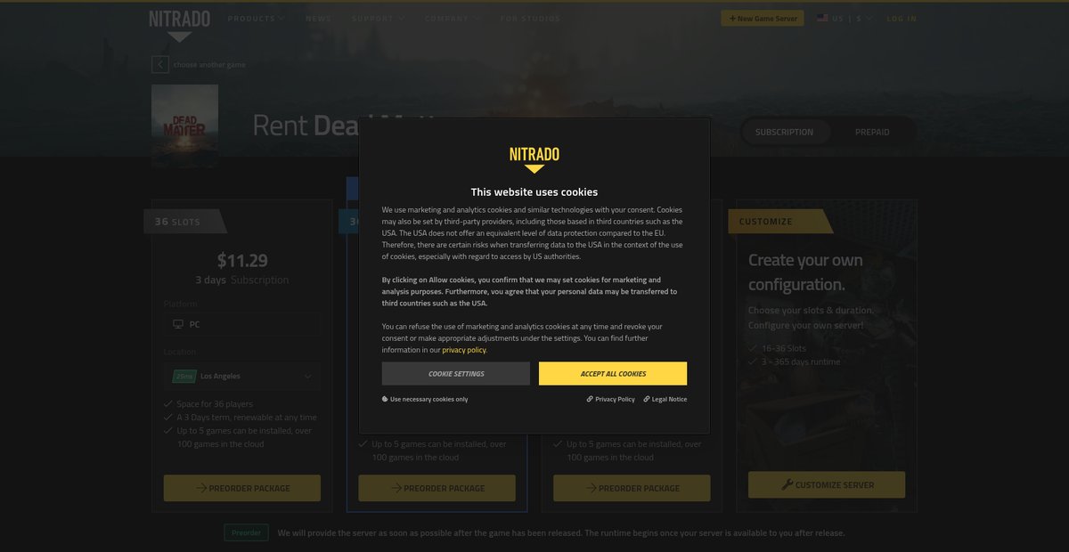 Dead Matter Server Hosting Screenshot