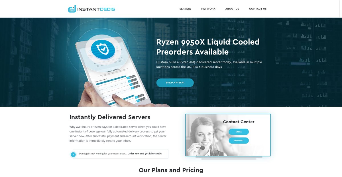 InstantDedis | Ready-to-go dedicated servers delivered in an instant! Screenshot