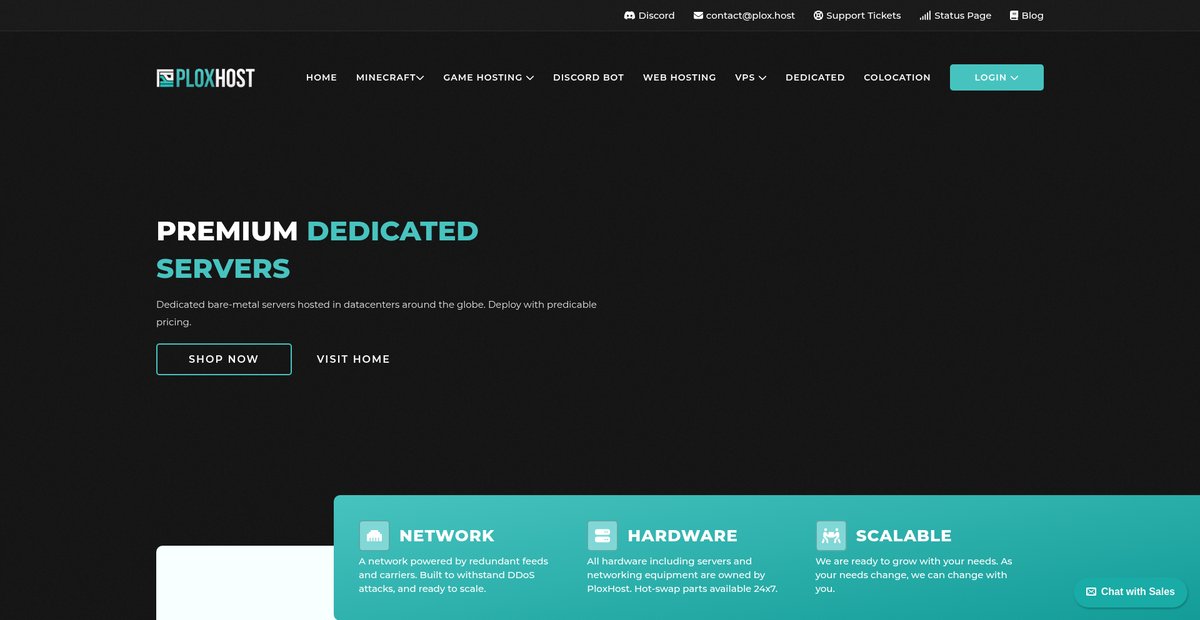 PloxHost | Dedicated Servers Screenshot