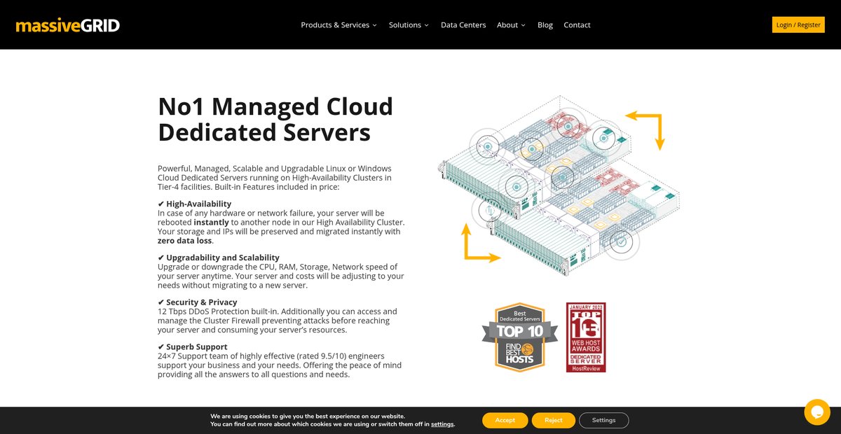 High-Availability Cloud Dedicated Servers Screenshot