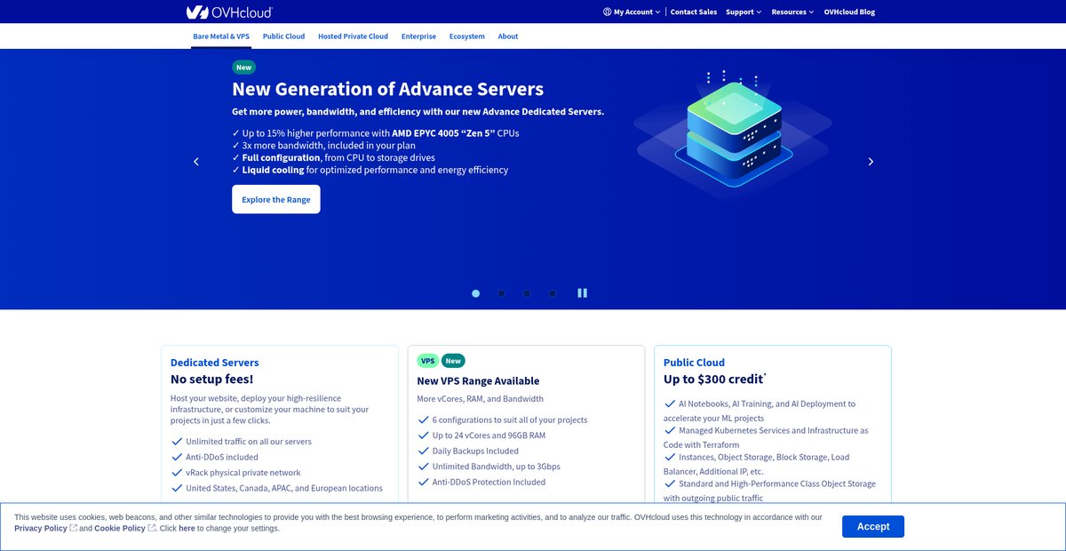 Global Cloud Service Provider Screenshot