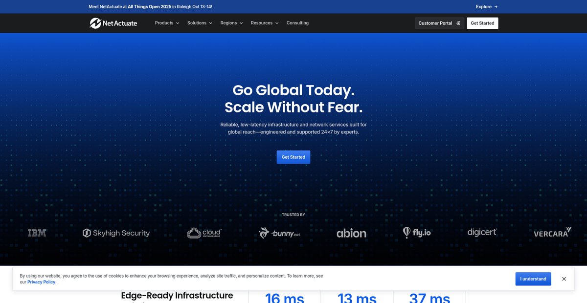 Home - NetActuate Screenshot