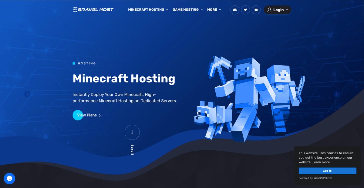 Gravel Host | Best Minecraft Server Hosting / Game Servers Screenshot
