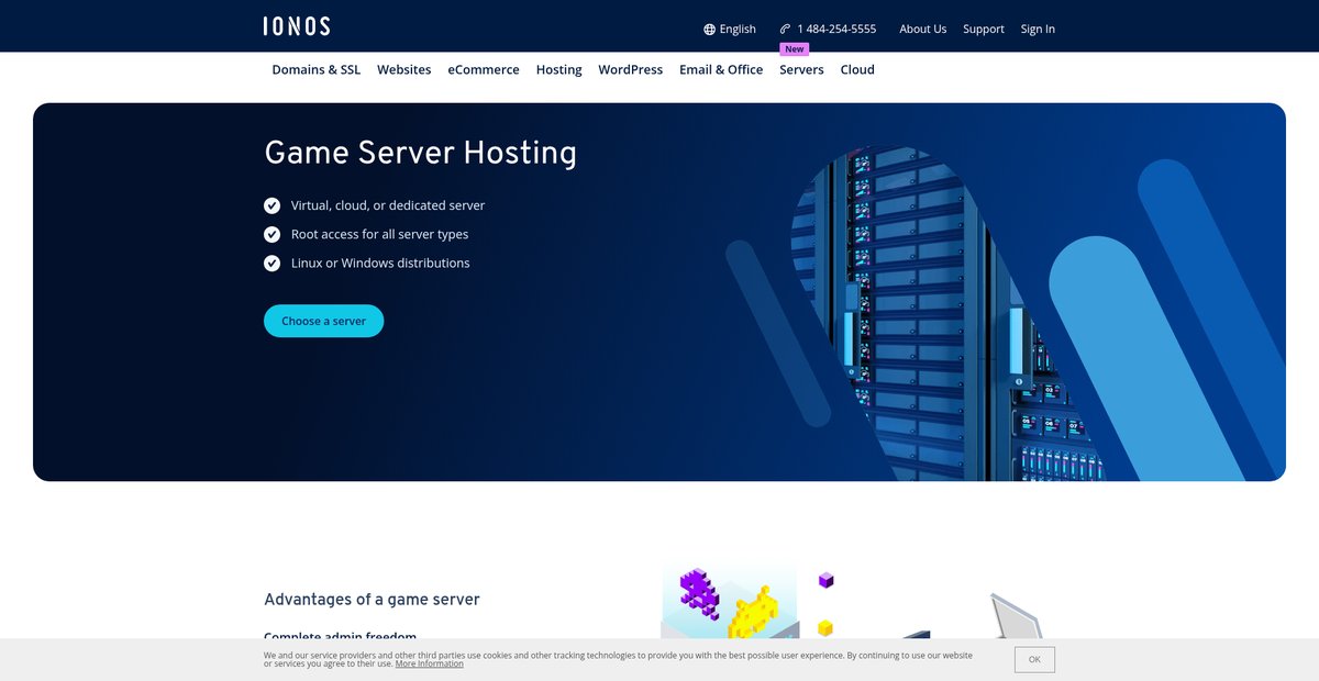 Game Server Hosting | Dedicated & secure Screenshot