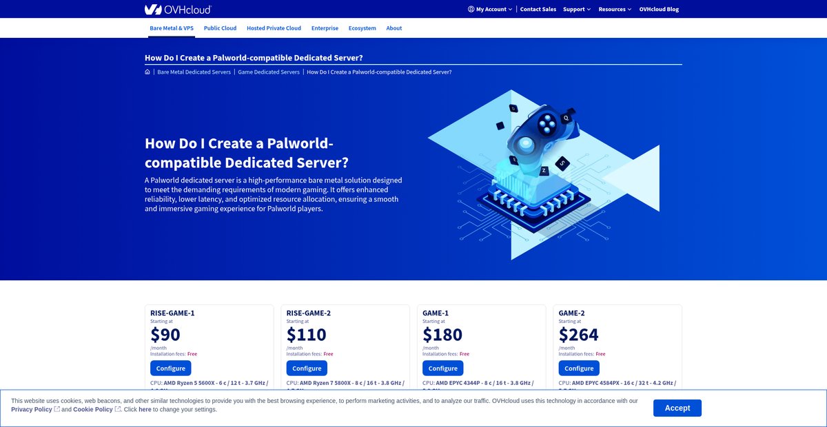 How Do I Create a Palworld-compatible Dedicated Server? Screenshot