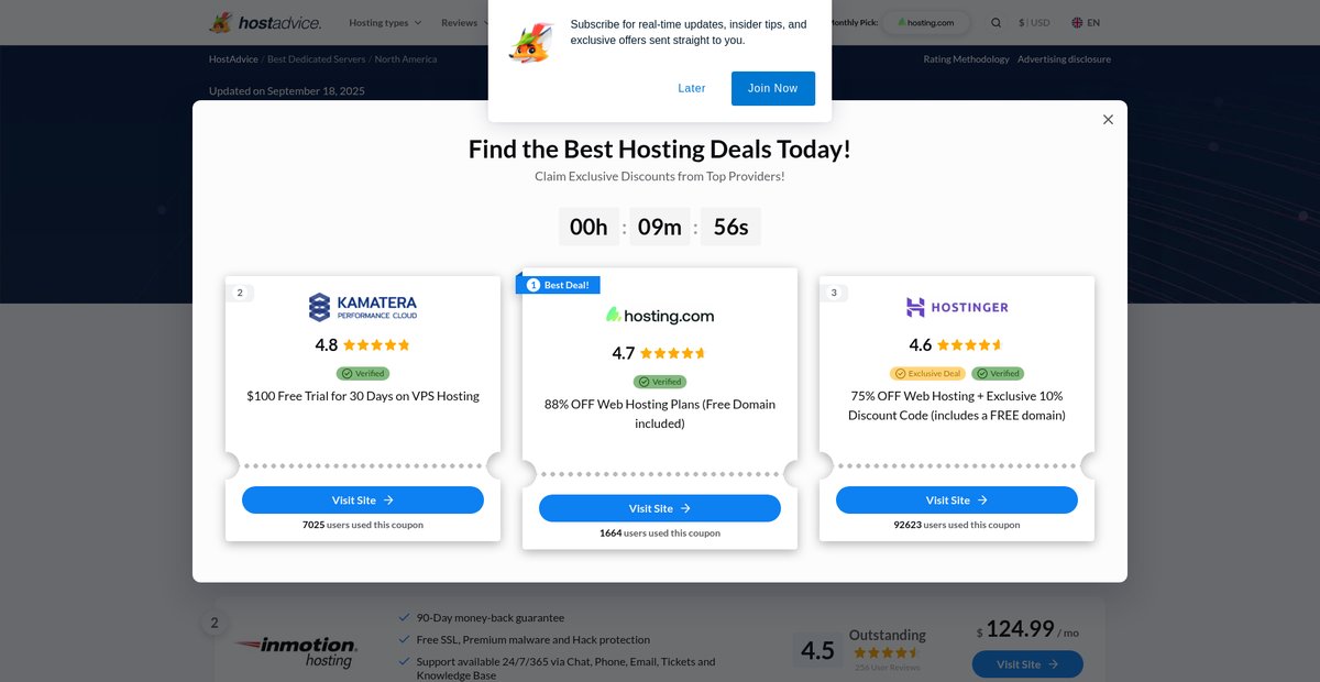 7 Best USA Dedicated Servers in May 2025 Screenshot