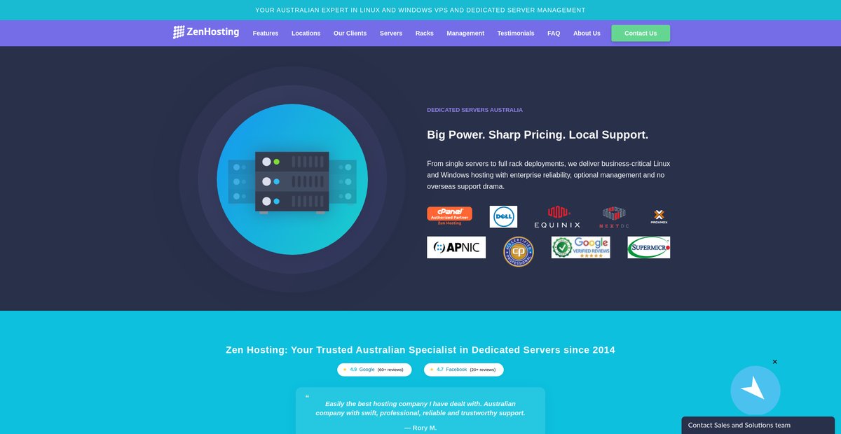Dedicated Servers Australia | Unbeatable Deals Screenshot