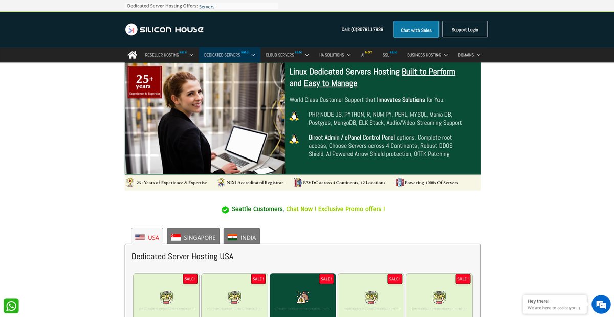 Dedicated Servers Linux Screenshot