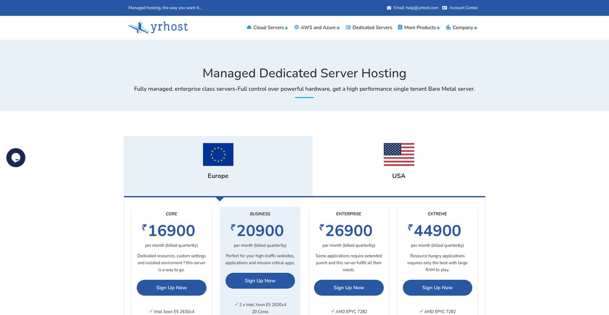 Dedicated Server Hosting | Best Dedicated Web Hosting India Screenshot