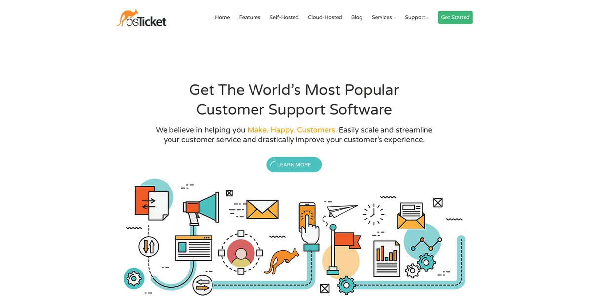 osTicket | Support Ticketing System Screenshot