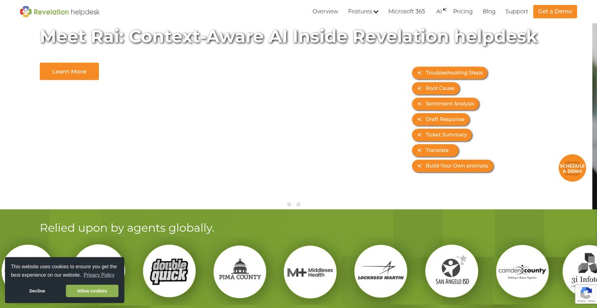 Cloud-Based Ticketing System | Revelation helpdesk Screenshot