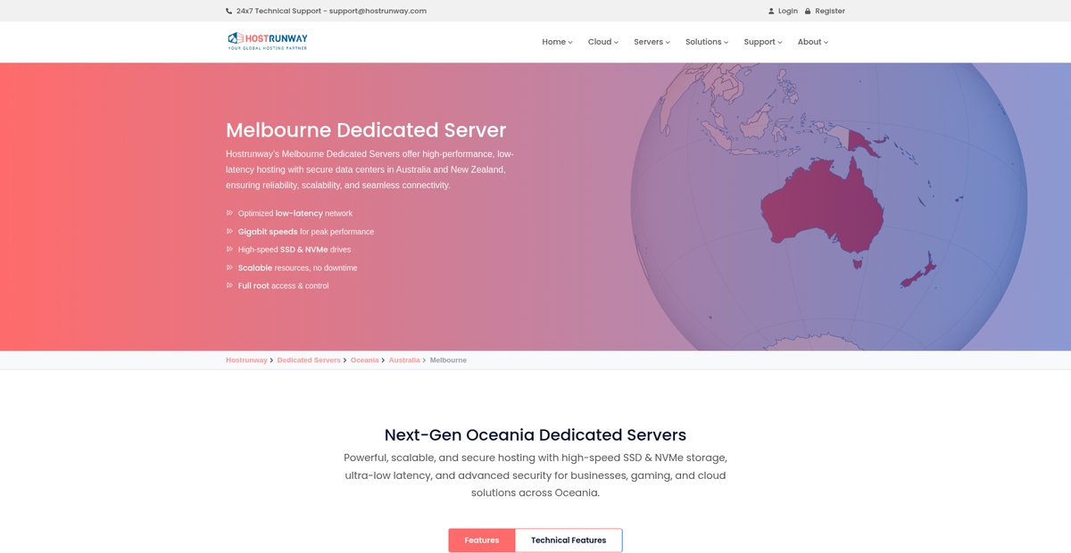 Melbourne Dedicated Server Hosting Deals Screenshot