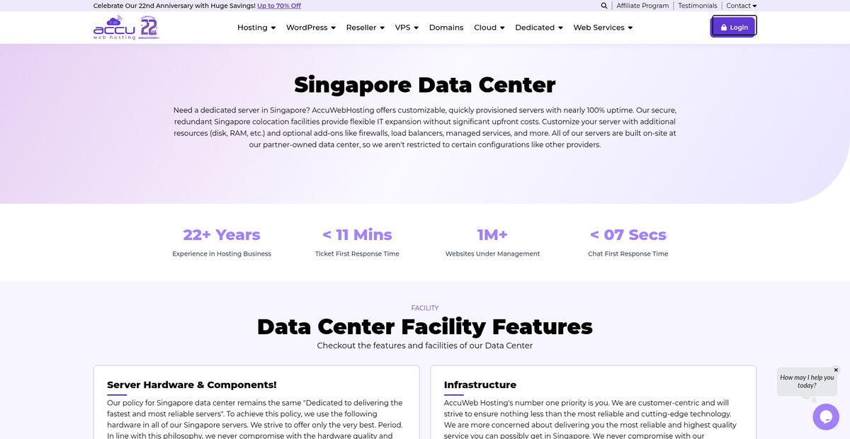 Dedicated Servers in Singapore | Cheap Dedicated Server Screenshot
