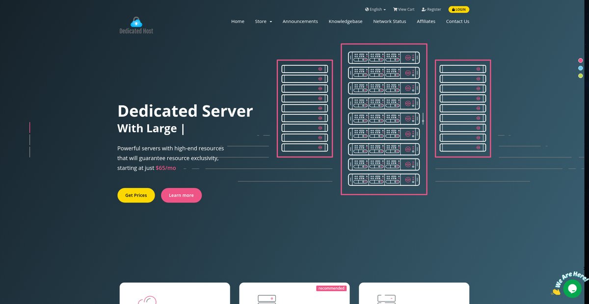 Portal Home - DedicatedHost Screenshot