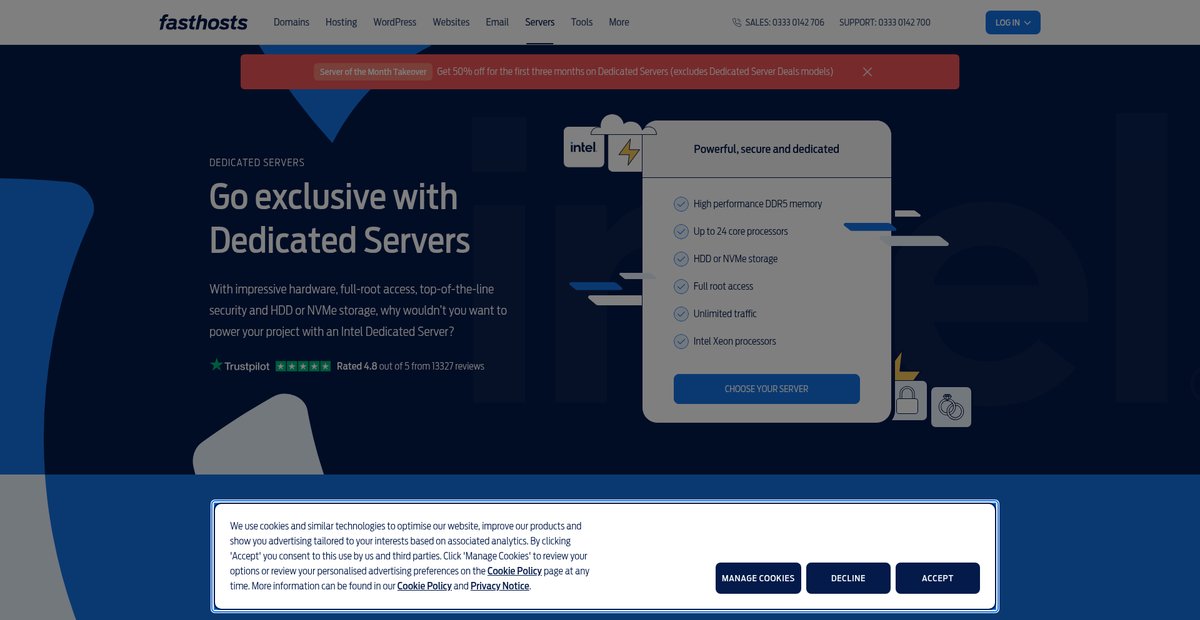 UK Dedicated Server Hosting Screenshot