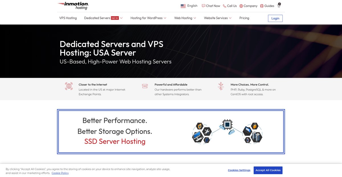USA Dedicated Servers & VPS Hosting Screenshot
