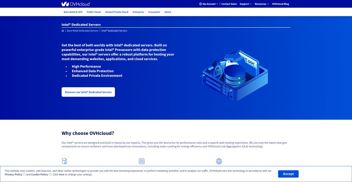 Intel® Dedicated Servers Screenshot