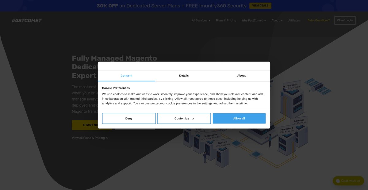Managed Magento Dedicated Servers » Best Speed & ... Screenshot