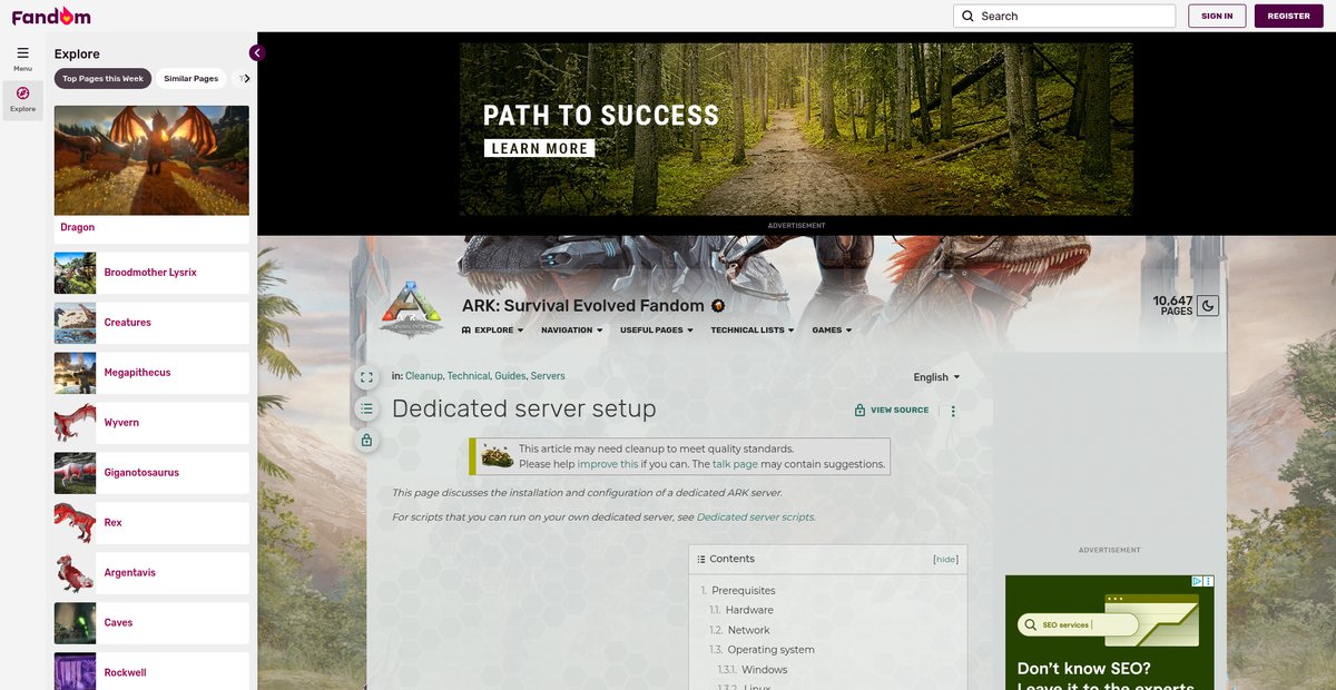 Dedicated server setup - ARK: Survival Evolved Wiki - Fandom Screenshot